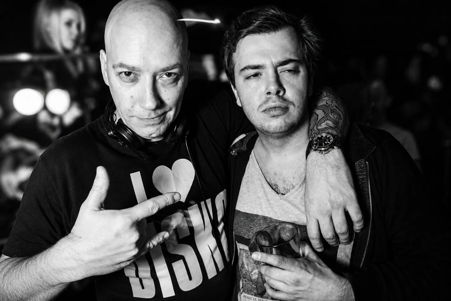 Chris Czopnik und Detlef ‚Dedl‘ Mack gemeinsam am DJ-Pult
